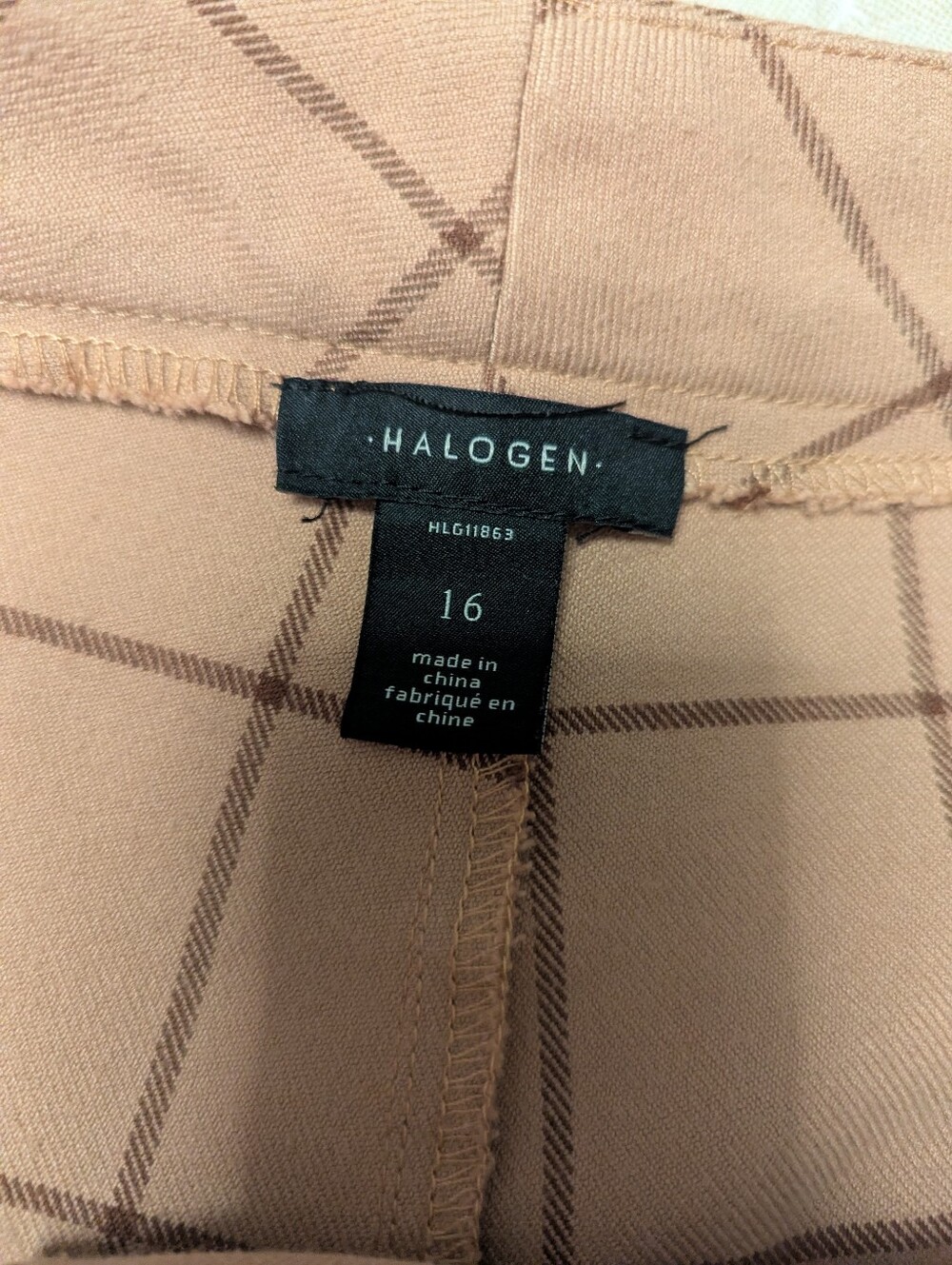Halogen Windowpane Wide Leg Trousers - Picture 6 of 9